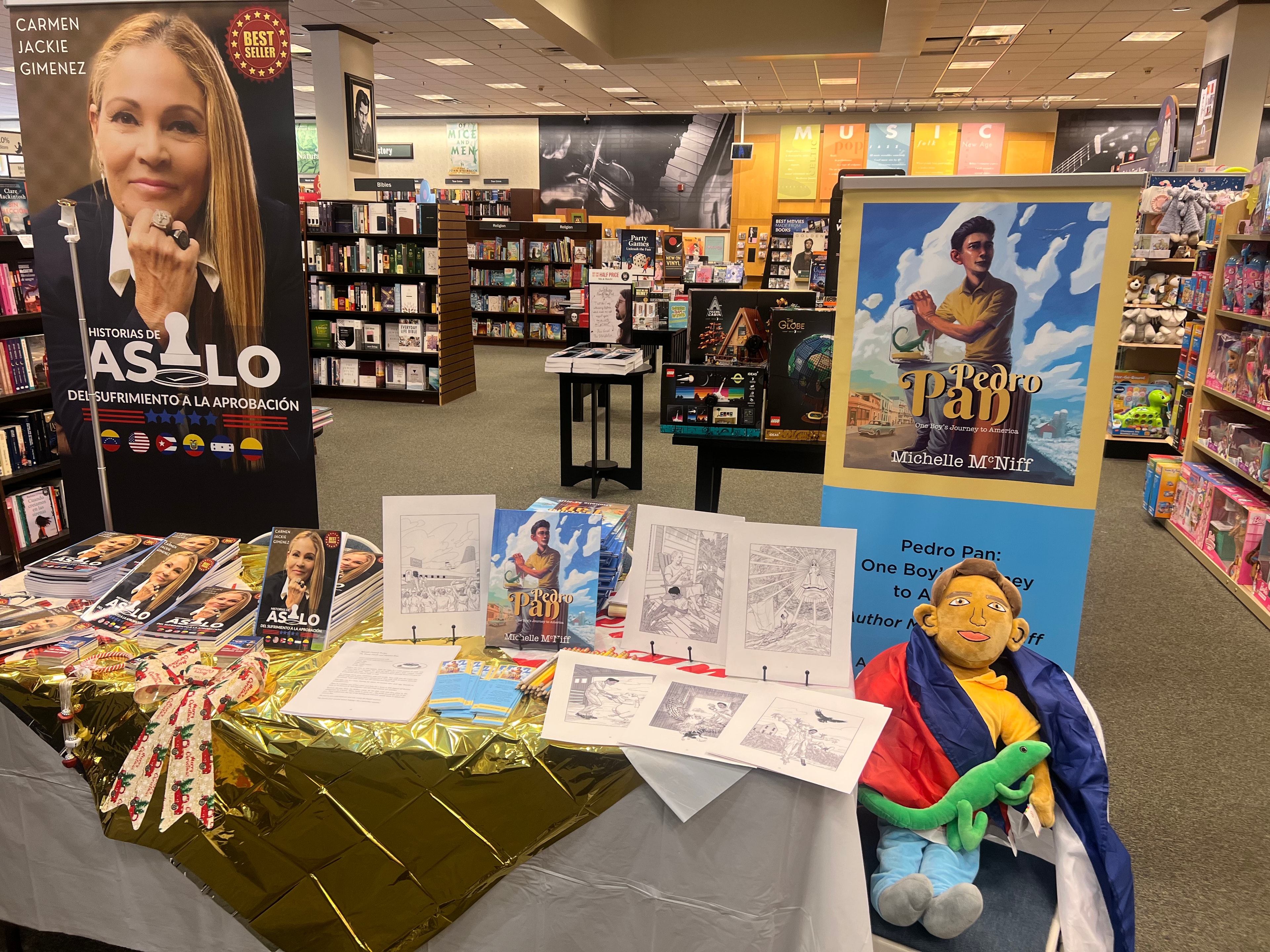 Pedro Pan display at Barnes & Noble Plantation